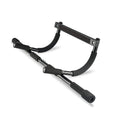 Black steel indoor pull-up bar fitness equipment for home use