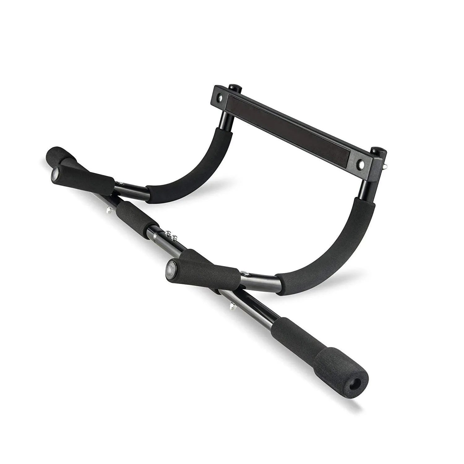 Black steel indoor pull-up bar fitness equipment for home use