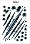 Simulation bullet hole car sticker 21x30cm self-adhesive vinyl decal on vehicle body panel