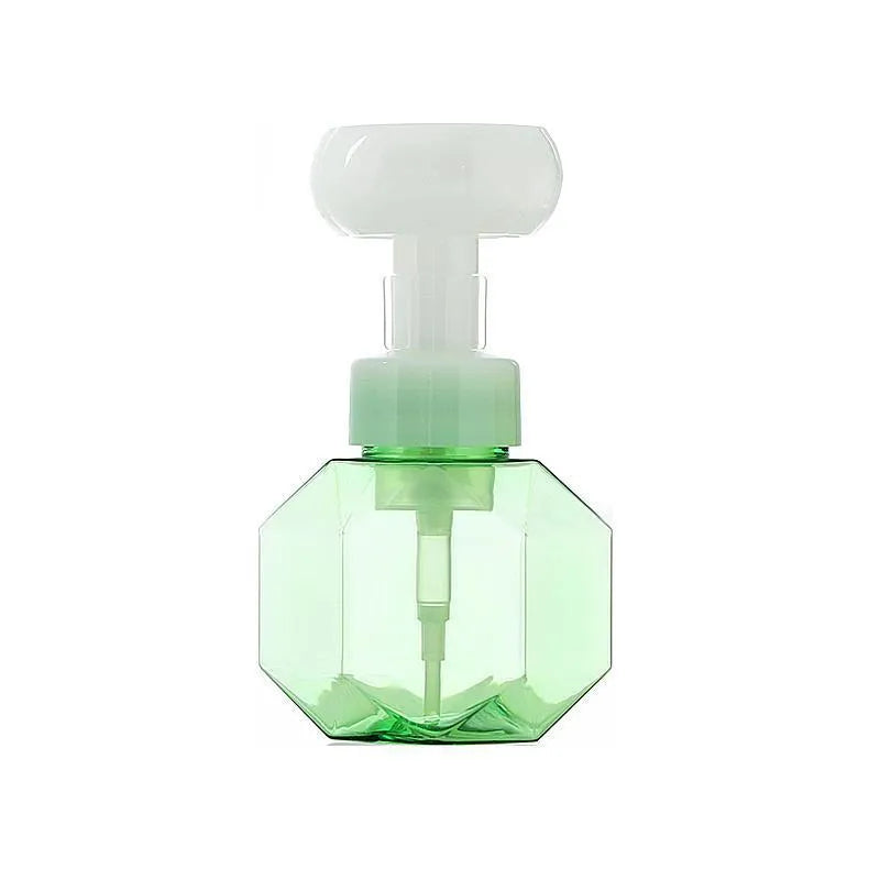Empty plastic flower foam bottle in pink, green, blue, and yellow non-woven fabric colour options.