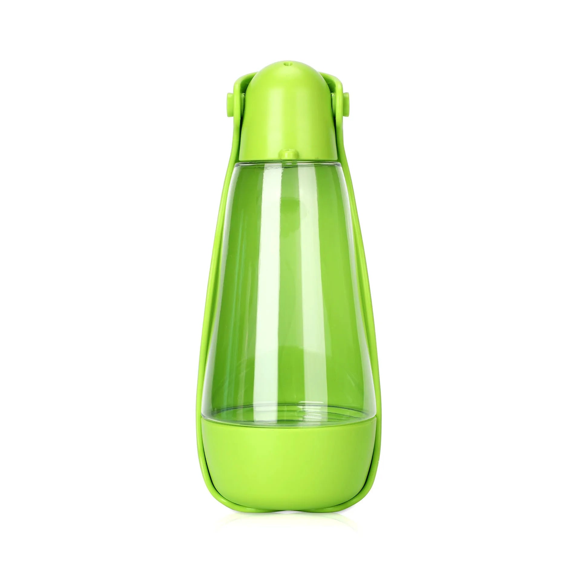 Portable pet food and water bottle in ABS+PET, 83x83x203mm, with eight colour options including Macaron Powder, Avocado Green, Tiffany Blue