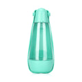 Portable pet food and water bottle in ABS+PET, 83x83x203mm, with eight colour options including Macaron Powder, Avocado Green, Tiffany Blue