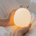 LED cartoon night light Rabbit style with USB cable, warm and cold light modes