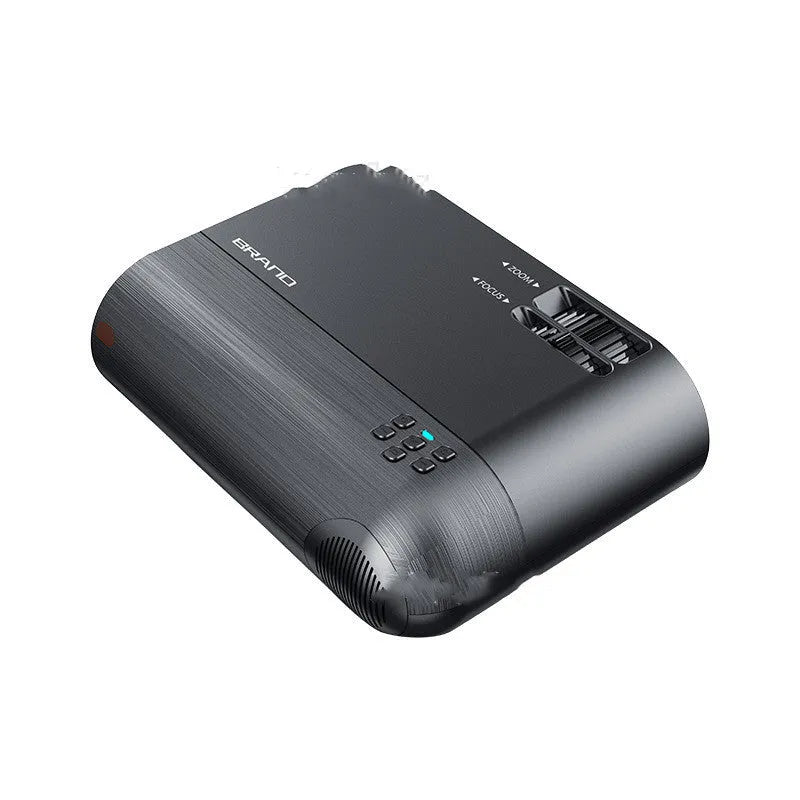 Portable wireless projector with AI voice control and 8K lens for mobile screen mirroring