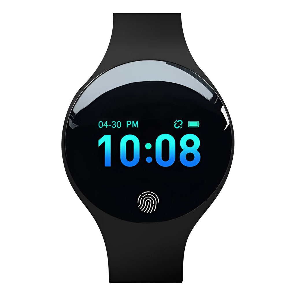 Smart watch with 37mm dial, vibrating alarm, and pedometer in multiple colour options