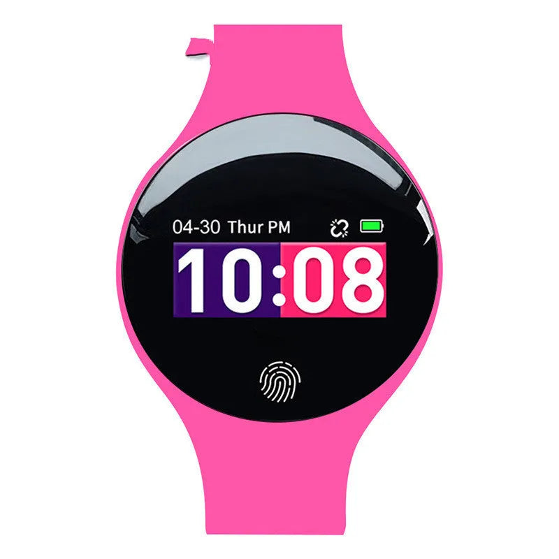 Smart watch with 37mm dial, vibrating alarm, and pedometer in multiple colour options