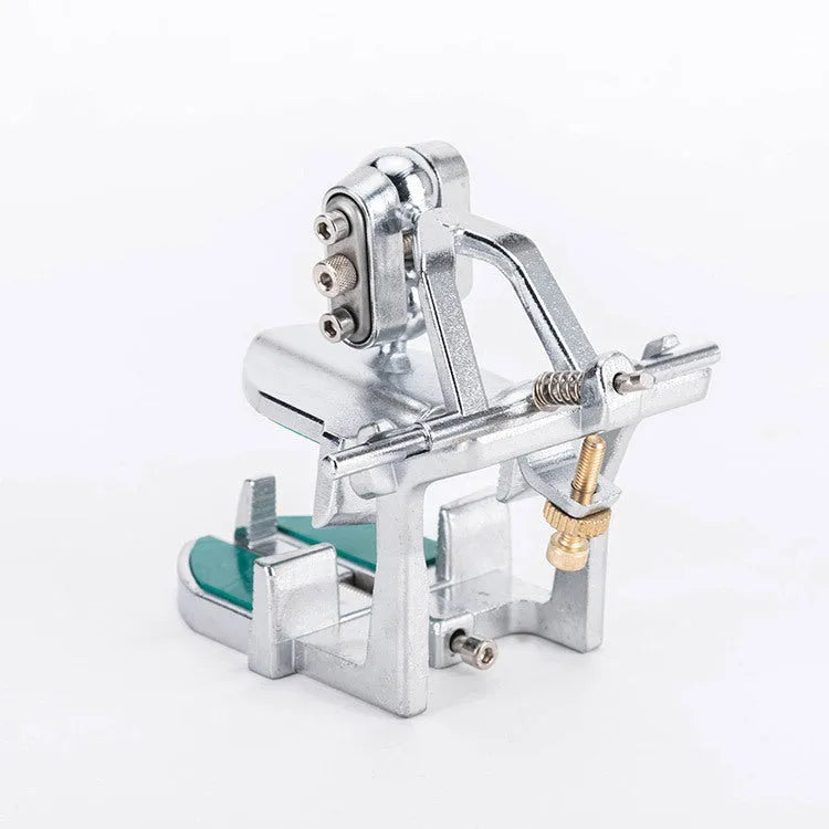 Korean dental articulator showing adjustable top and base components with incisal pin.