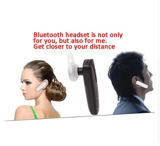 Black and white wireless Bluetooth earphones with earplug design showing battery display and voice control functions
