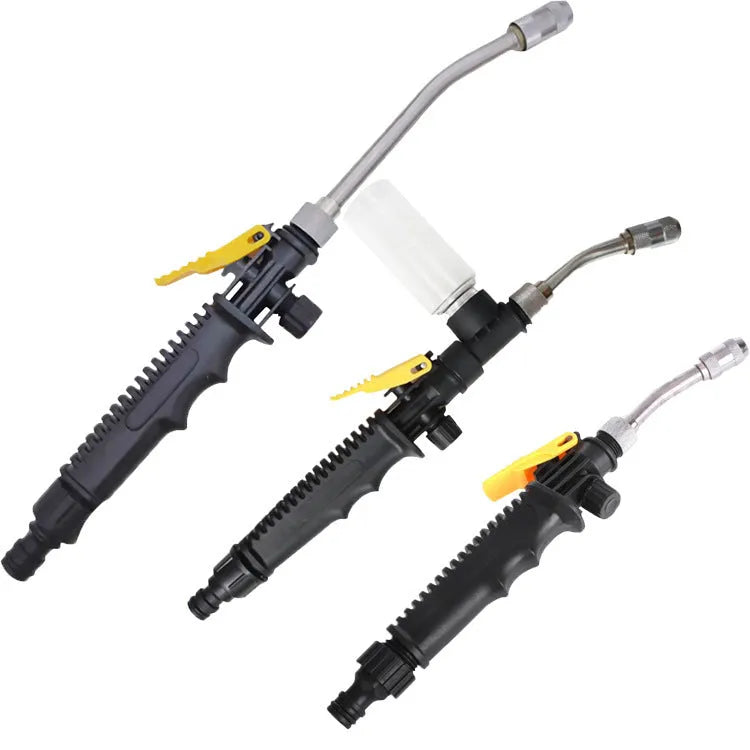 Stainless steel car wash foam water gun with copper spear head and 15 bar pressure for vehicle cleaning