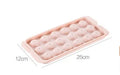 Sky blue or pink plastic ice cube tray making round ball ice for drinks.