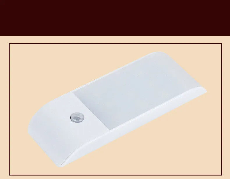 12 LED rechargeable human body sensor night light with PVC shade in new Chinese style.