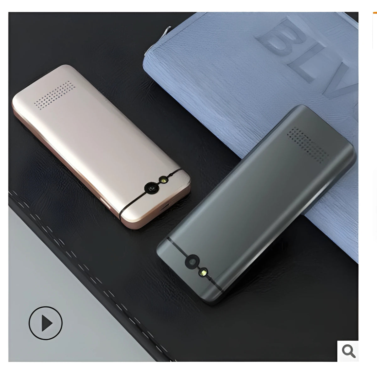 M9 Translator device in gold colour, with plastic casing and speech recognition feature