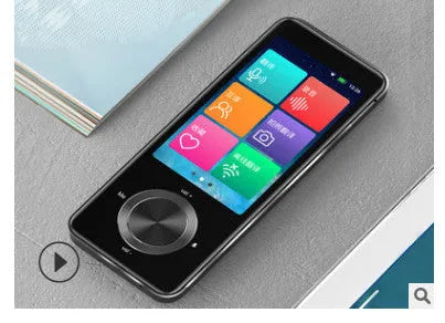 M9 Translator device in gold colour, with plastic casing and speech recognition feature