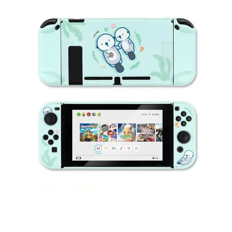 Nintendo Switch protective shell with PC hard cover back grip housing