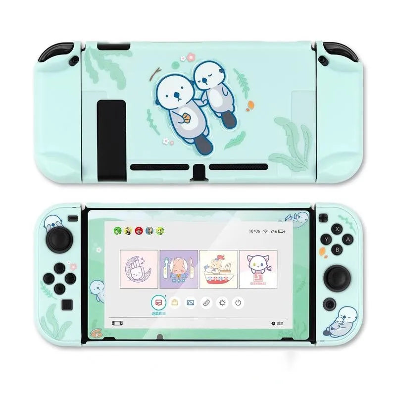 Nintendo Switch protective shell with PC hard cover back grip housing