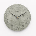 Grey European-style modern wall clock for living room decor