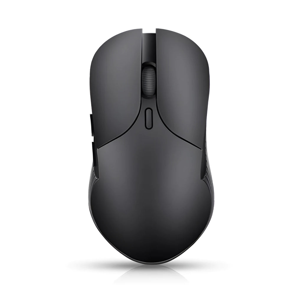 Smart Voice Mouse 2.4G rechargeable wireless translator mouse in blue with voice control button, 66x125x35mm size