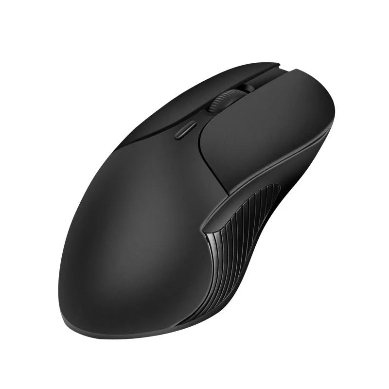 Smart Voice Mouse 2.4G rechargeable wireless translator mouse in blue with voice control button, 66x125x35mm size