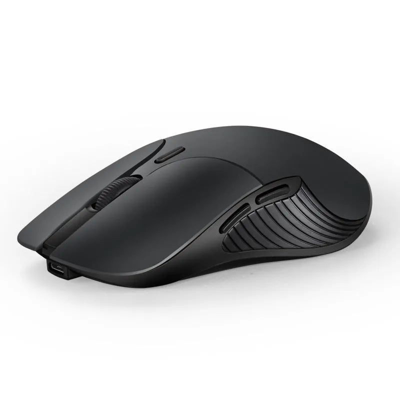 Smart Voice Mouse 2.4G rechargeable wireless translator mouse in blue with voice control button, 66x125x35mm size
