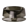 Anti-overturn pet food bowl for cats and small dogs in food grade PC material black colour