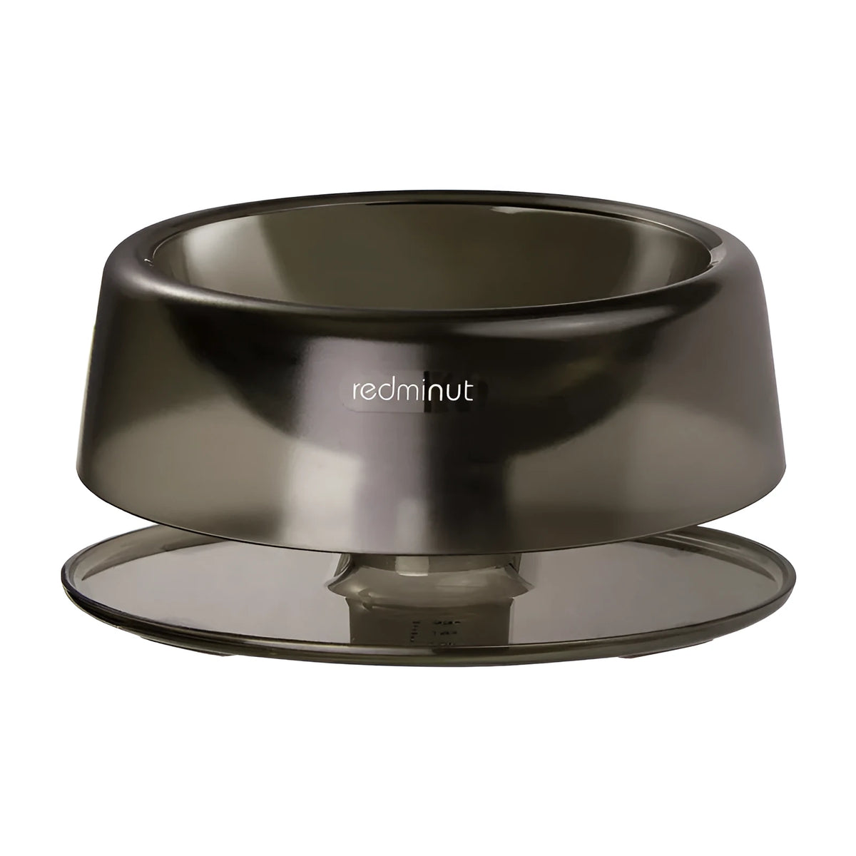 Anti-overturn pet food bowl for cats and small dogs in food grade PC material black colour