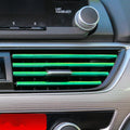 Automobile air outlet decorative strip set of 10 PVC pieces 20cm length car vent trim in multiple colours