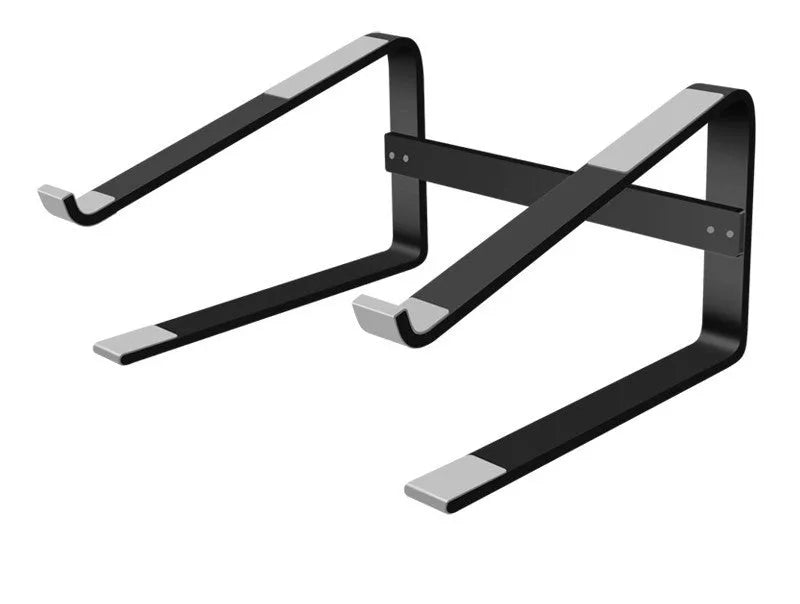 Aluminium alloy notebook bracket with black finish, dimensions 260mm x 240mm x 150mm
