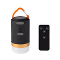 Black emergency camping light with remote control for outdoor camping and fishing activities