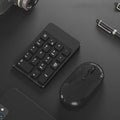 Wireless Bluetooth keyboard and mouse set compatible with Apple devices in cherry blossom pink