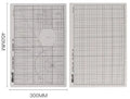 A3 self-healing cutting mat with centimetre grid lines in green, black or grey colour options
