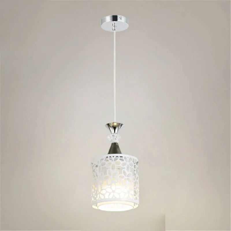 Single-head fishline pendant lamp with aluminium alloy shade and adjustable 1m suspension for restaurant task lighting