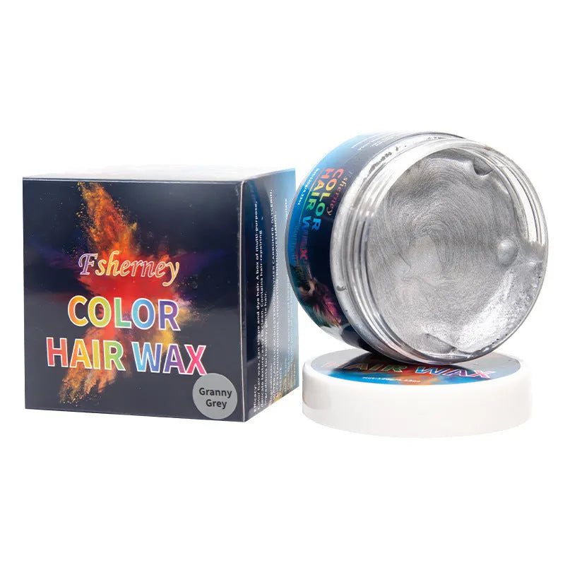 Jar of 120g coloured hair styling clay in one of nine available colours