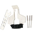 Silver electric chain grinding machine accessory with 100-tooth metal band saw blade