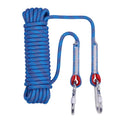 10m outdoor climbing rope with 10mm thickness in polyester sheath and silk core for safety use