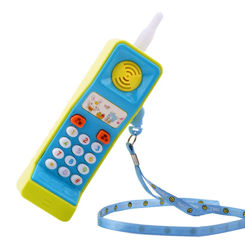 Children's educational toy with cartoon animal design featuring sound and light features