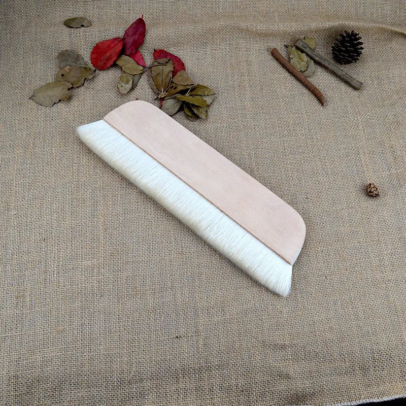 Natural wool brush for art mounting and shading craft projects in four size options.