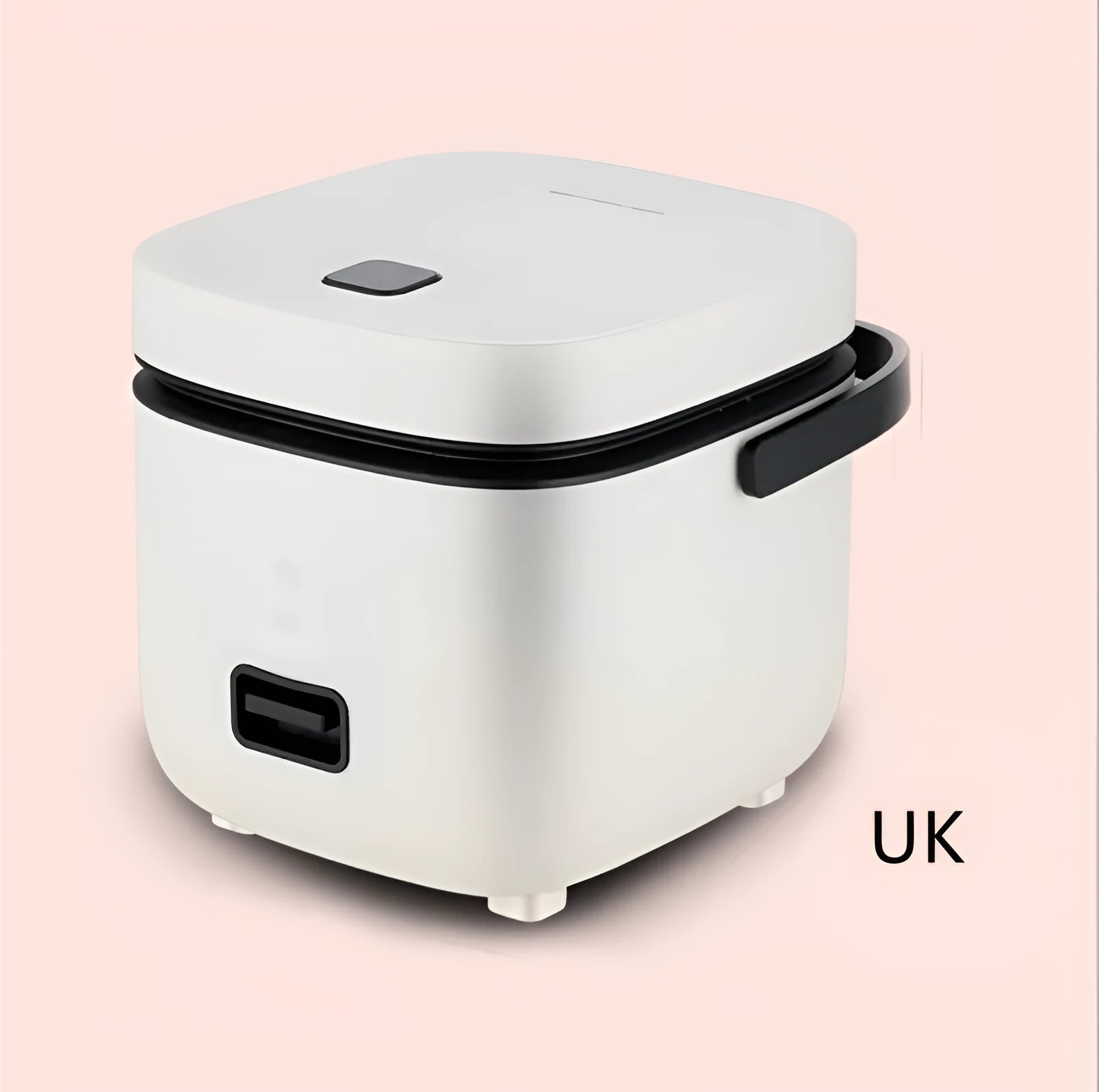 Mini rice cooker 1-2 litre 200W compact mechanical kitchen appliance in brown