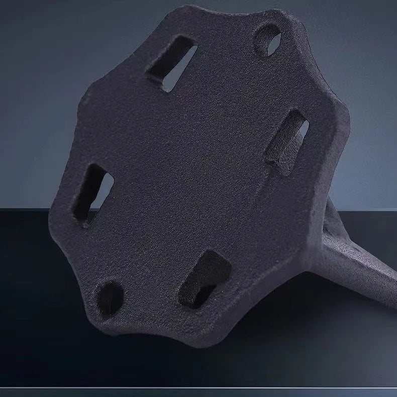 Small square cast iron wood splitter tool for household chopping and outdoor use