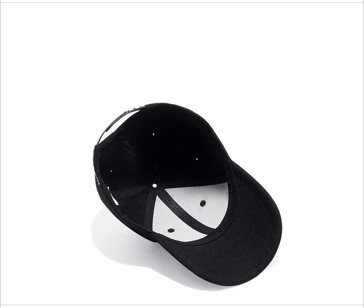 Black women's casual hat with adjustable fit, wool-like fabric, 13cm crown, and 7.5cm brim.