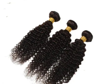 Brazil human hair curtain wig in kinky curly wave texture, medium long length, real hair, multiple size options