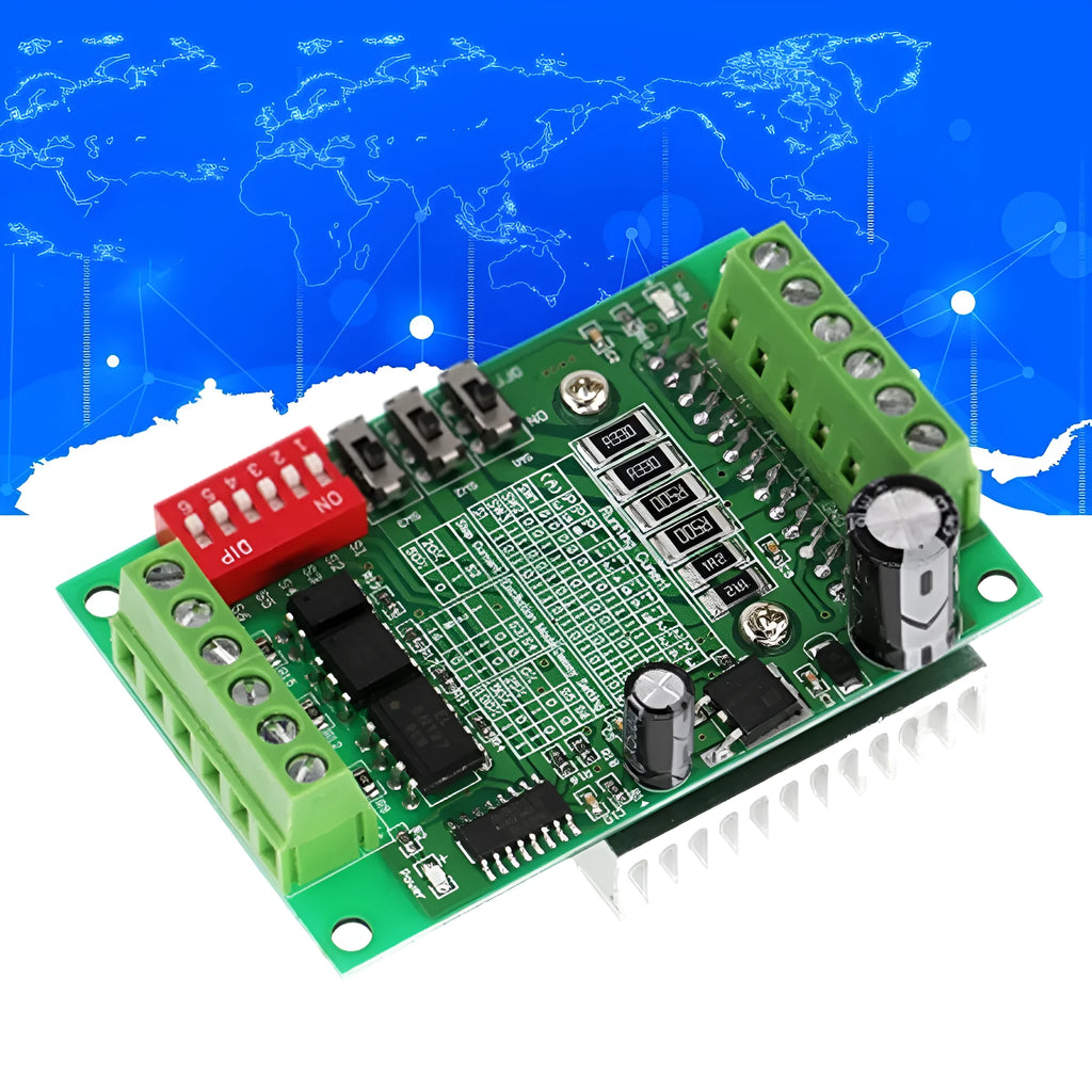 TB6560 stepper motor driver control board with metal heat sink