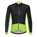 Autumn winter cycling fleece warm jacket 100% polyester in Black Green and Black Red sizes S to XXL