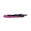 Automatic pen with built-in compass and protective cover in multiple colours