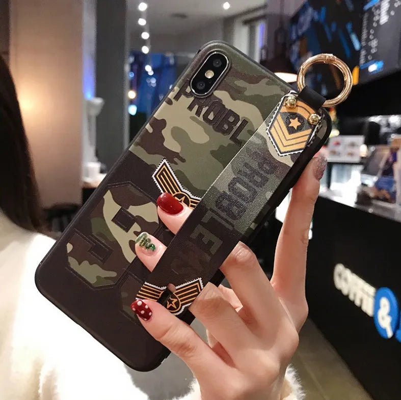 Samsung Galaxy phone case with integrated bracket showing hands-free positioning angle