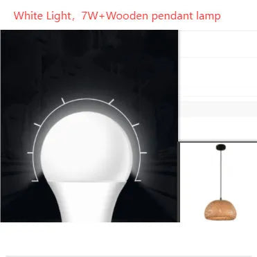 American Garden bamboo woven rattan chandelier 600mm rural style Southeast Asia lamp