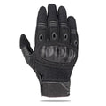 Touch screen military tactical full finger motorbike gloves in knitted fabric available in black army green wolf brown