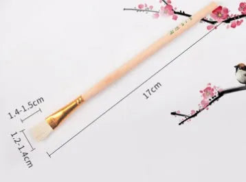 Natural wool painting brush for ceramic tracing and watercolour oil painting in various sizes