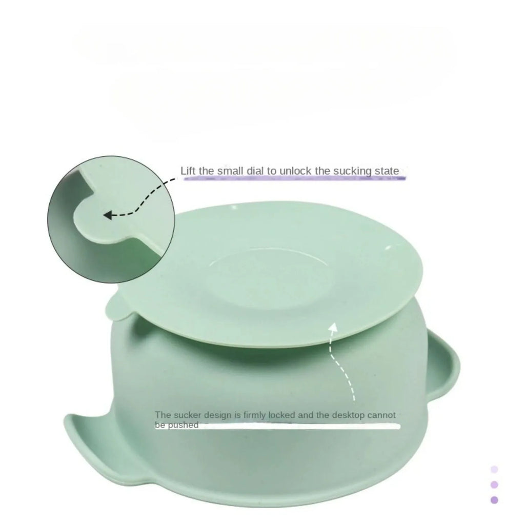 Silicone pet bowl with suction cup base in a choice of colours for dogs and cats