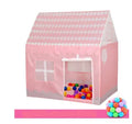Children's princess tent playhouse in pink with optional crawling mat and ocean balls for girls aged 7-14
