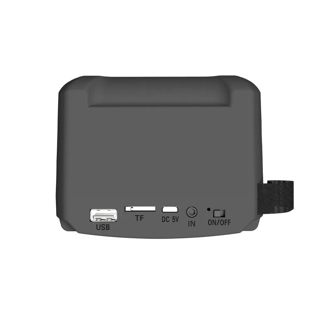 Portable Bluetooth speaker with radio in colour 3107, showing compact design and USB charging port